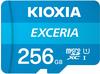 KIOXIA Exceria 256 GB MicroSDXC Klasse 10 UHS-I 100 MB/s Class 1 U1 C10 15.0 x 11.0 x