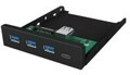 ICY BOX IB-HUB1418-i3 Hub 3 x SuperSpeed USB + 1 x USB-C Plugin-Modul (IB-HUB1418-I3)