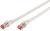 DIGITUS Professional Patch-Kabel RJ-45 M bis M 1 m SFTP PiMF CAT 6 IEEE 802.3