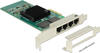Delock PCIe x4 Gigabit LAN 4x RJ45+Low Profile i350 PCI-Express (89946)