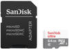 SanDisk 64 GB Ultra microSDXC+SD Adapter Extended Capacity SD MicroSDHC 64 GB