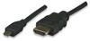 IC Intracom HDMI kabel High Speed mit Ethernet-Micro D 3m schwarz Kabel