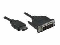 Manhattan Video- / Audiokabel HDMI M bis DVI-D M 1.8 m (ICOC HDMI-D-018)
