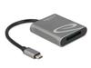 Delock XQD Schwarz Grau 5000 Mbit/s Aluminium USB 3.2 Gen 1 3.1 1 Type-C 57 mm Card