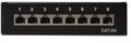 LogiLink Patch Panel RJ-45 X 8 Schwarz RAL 9005 Patchpanel Tisch/Wand Kat.6A STP 8