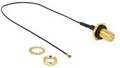 Delock Antennenkabel RP-SMA W bis MHF4 M 20 cm Koax Schwarz (12460)