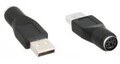 InLine Tastatur- / Maus-Adapter PS/2 W bis USB M (33102K)