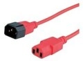 ROLINE Apparate-Verbindungskbl. rot 0.8m 0,8 m IEC m (19.08.1525)