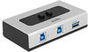 Delock Switch USB 3.0 2 port manual bidirectional USB-Umschalter für die gemeinsame