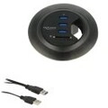 Delock In-Desk Hub 3 Port USB + 2 Slot SD Card Reader 3 x SuperSpeed Desktop (62869)