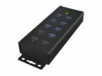 ICY BOX USB3.0 Hub Type-A 7-Port 5 Gbps USB 3.0 Plug and Play (IB-HUB1703-QC3)