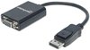 Manhattan 0.15m Displayport/VGA DisplayPort VGA D-Sub Schwarz auf Konverter-Kabel