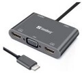 SANDBERG USB-C Dock Docking Station VGA HDMI (136-35)