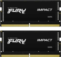 Kingston KF548S38IBK2-64, Kingston 64 GB DDR5-4800MHZ CL38 SODIMM DDR5 KIT OF 2 FURY