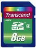 Transcend Flash-Speicherkarte 8 GB Class 4 SDHC (TS8GSDHC4)