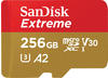 SanDisk Extreme microSDXC card 256 GB for Mobile Gaming 190MB/s 130MB/s A2 C10...