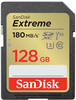 SanDisk Extreme PLUS 128 GB SDHC Memory Card 190MB/s 90MB/s UHS-I Class 10 U3 V30