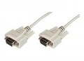 DIGITUS Assmann Kabel seriell DB-9 W bis W 2 m geformt beige (AK-610106-020-E)