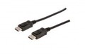 DIGITUS DisplayPort-Kabel DisplayPort S eingerastet bis S 2 m geformt Schwarz