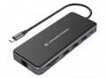 Conceptronic Adapter USB-C->2xHDMI GbE PD 2xUSB3.0 SD0.25 gr Digital/Daten (DONN15G)