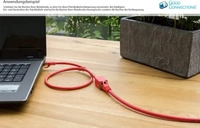 Kabelmeister SO-37023, Kabelmeister RJ45 Patchkabelverl&auml;ngerung mit Cat. 7 Rohkabel,