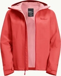 Jack Wolfskin Highest Peak 3 Layer Hardshell Regenjacke rot S - Damenjacken