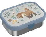 Mepal Campus Brotdose Edelstahl mit Bento-Einsatz und Gabel 750 ml Forest Friends