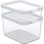 Rotho Cauma K&uuml;hlschrankorganizer Set 2 teilig 1,2 Liter / 2,15 Liter