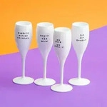 Koziol Cheers No. 1 Say It In Style Sektglas Set 4-teilig aus Thermoplastik...