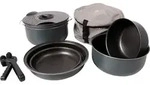 Bo-Camp Camping Topfset Aluminium mit Antihaftbeschichtung 7-tlg.
