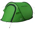 High Peak Vision 3 Einfachdach Pop Up Wurfzelt gr&uuml;n f&uuml;r 3 Personen