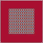 Bent verbindbarer Teppich Zip Carpet 250 x 250 cm Oriental red
