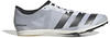 Adidas Distancestar Spikeschuh weiß grau