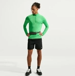 Nike HV2180-329, Nike Stride Half-Zip Laufshirt Herren - gr&uuml;n, silber, Gr&ouml;&szlig;e L