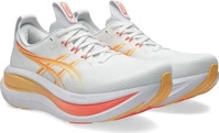 ASICS 1012B899-102, ASICS GEL-NIMBUS 28 Neutralschuh Damen - wei&szlig;, orange, Gr&ouml;&szlig;e