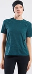 Odlo 316161-21823, Odlo Essential Seamless Laufshirt Damen - petrol, Gr&ouml;&szlig;e L female