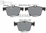 Bremsbelagsatz TEXTAR 2260101, Hinten