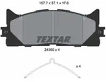 Bremsbelagsatz TEXTAR 2435001, Vorne