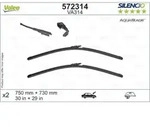 Wischblatt VALEO Silencio AquaBlade 572314, 750/730mm, Vorne, 2 St&uuml;ck