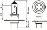 Gl&uuml;hlampe, Hauptscheinwerfer Ultra White DBL BOSCH 1 987 301 441, 2 St&uuml;ck