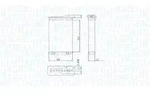 W&auml;rmetauscher, Innenraumheizung MAGNETI MARELLI 350218489000