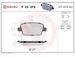 Bremsbelagsatz BREMBO P 24 075, Hinten