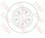 Bremsscheibe TRW DF8070 hinten, voll, 1 St&uuml;ck