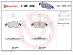 Bremsbelagsatz BREMBO P 85 098, Vorne