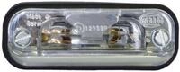 Hella&reg; Kennzeichenleuchte hinten links/rechts, C5W, schwarz; silber, quadratisch, 83