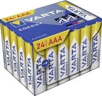 VARTA Batterie Alkaline Energy AAA; Micro; LR03 1,5 V/1.200 mAh, 24 St. Karton,