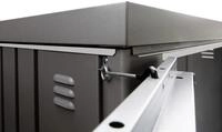 Biohort Metallger&auml;teschrank Gr. 230 227 x 83 cm dunkelgrau; metallic Doppelt&uuml;r