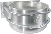 KERBL Futtertrog 18 l Aluminium, Wandmontage, f&uuml;r Pferde, 32495