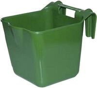 KERBL Futtertrog "HangOn" 13 l gr&uuml;n, Kunststoff, zum Einh&auml;ngen, f&uuml;r Pferde,