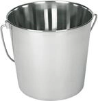 KERBL Edelstahleimer 8,5 l, ohne Skalierung, hochglanzpoliert, 29376